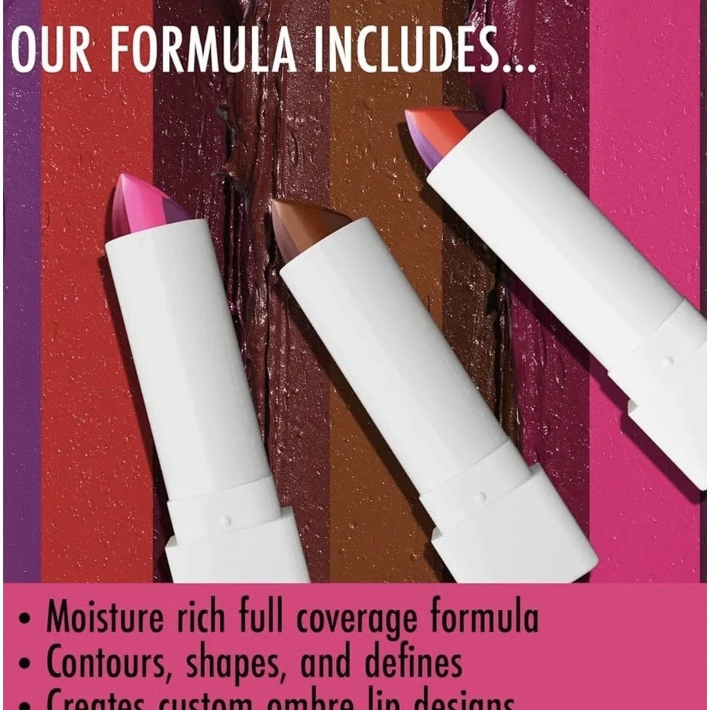 Black Radiance X Cross Colours Lipstick Remix Triple Threat‎ Ombre Satin Finish
